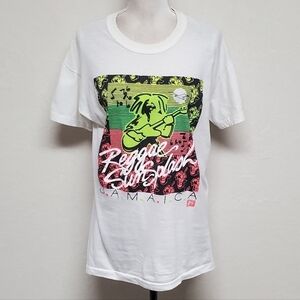 1989 Vintage Raggae Sun Splash Jamaica Concert Tour Single Stitch Neon Tee XL